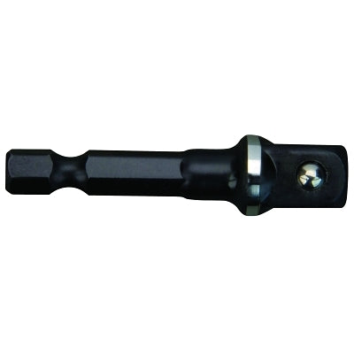 Shockwave Impact Duty Socket Adapter, 1/4 in Hex to 3/8 in Square, 2 in L
