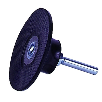 Plastic Button Style Back-Up Pad, 2 in dia, 1/4 Shank dia