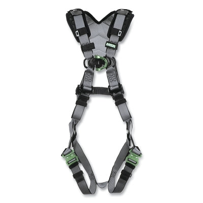 V-FIT Full-Body Harness, Back/Chest D-Rings, Std, QC Chest/Leg Strap Buckles, Shoulder Padding