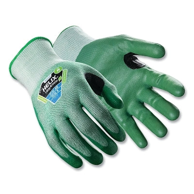 Helix Abrasion Resistant Gloves, 3050, A6 Cut, 2X-Large, Green