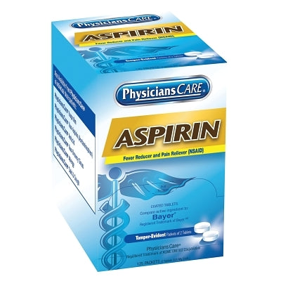 PhysiciansCare Aspirin, 325 mg, 2 pk/125 pk per Box