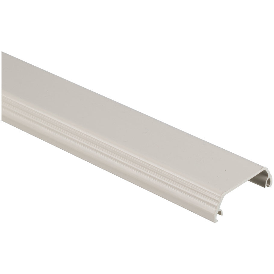 Surface Raceway, T-45 Power Rated Cover, 8 ft, Off-White