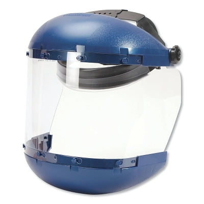 380 Series Ratchet Faceshield Assembly, Clear, 19 in L x 6 in H