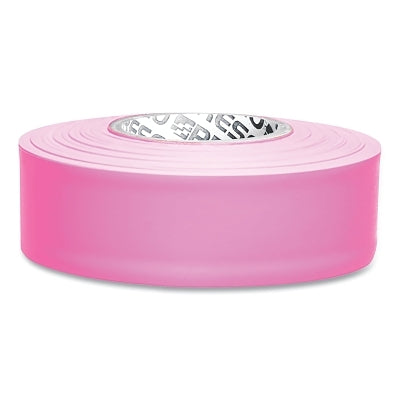 Taffeta Flagging Tape, 1-3/16 in x 300 ft, Pink