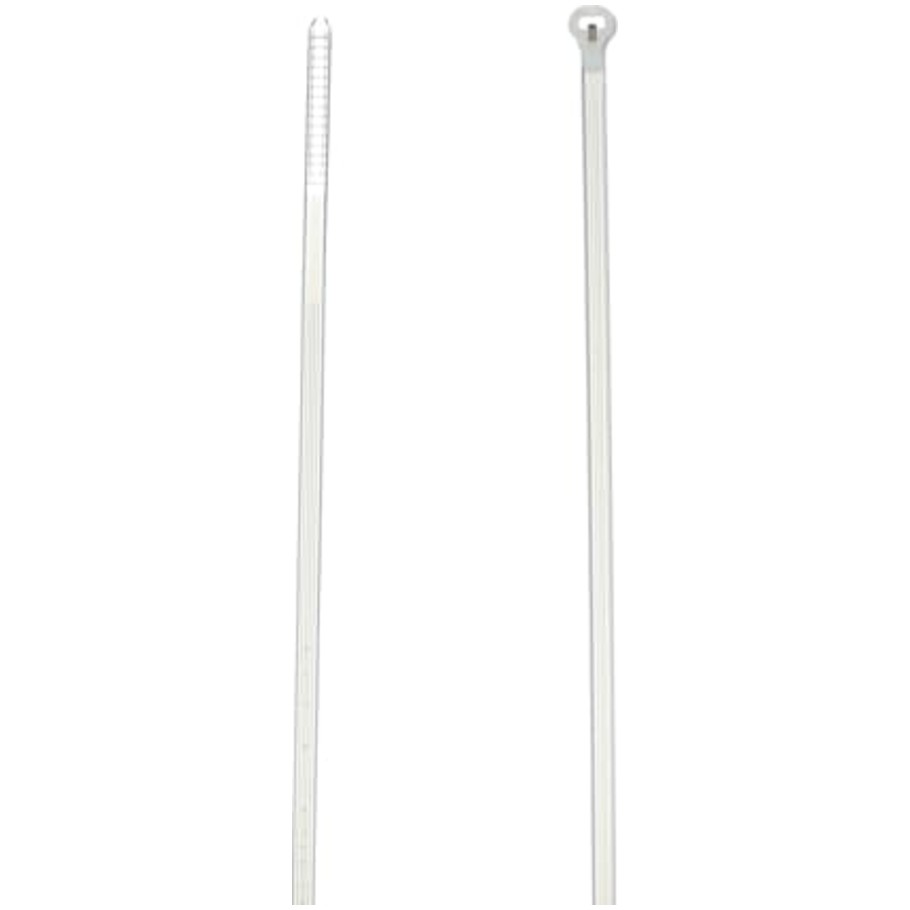 Ty Rap Cable Ties, Stainless Steel Locking Device, 7.31 L x 0.19 in. W, Natural