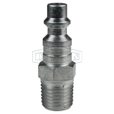 DF-Series Pneumatic Threaded Plug, 1/4 in x 18 NPTF, 1/2 in Body, Steel, Male