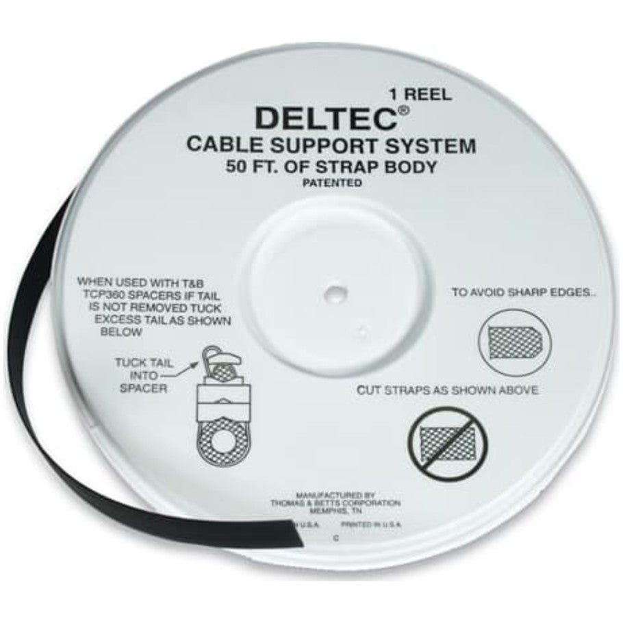 Deltec Cable Tie Without Double Locking Head, 50 ft. Reel