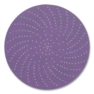 3M 051125-86852 Xtract Cubitron II Hookit Clean Sanding Paper Disc 732U, Precision-Shaped Ceramic, 6 in dia x NH, 80+ Grit, Die 600LG