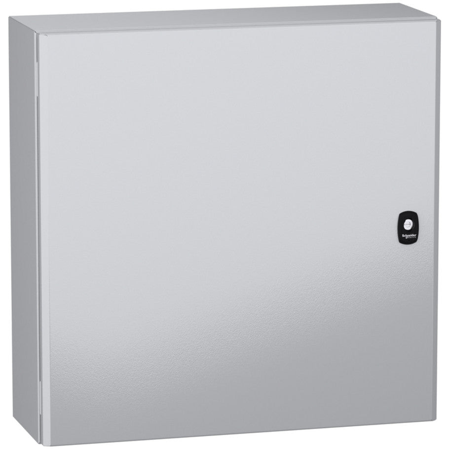 Wall mounted steel enclosure, PanelSeT S3DC, plain door, without plain chasis, 600x600x200mm, IP66, IK10
