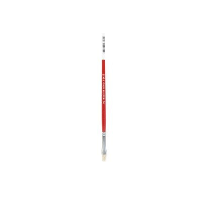 White China Bristle Artists Brushes, 7 mm W, Wood Handle