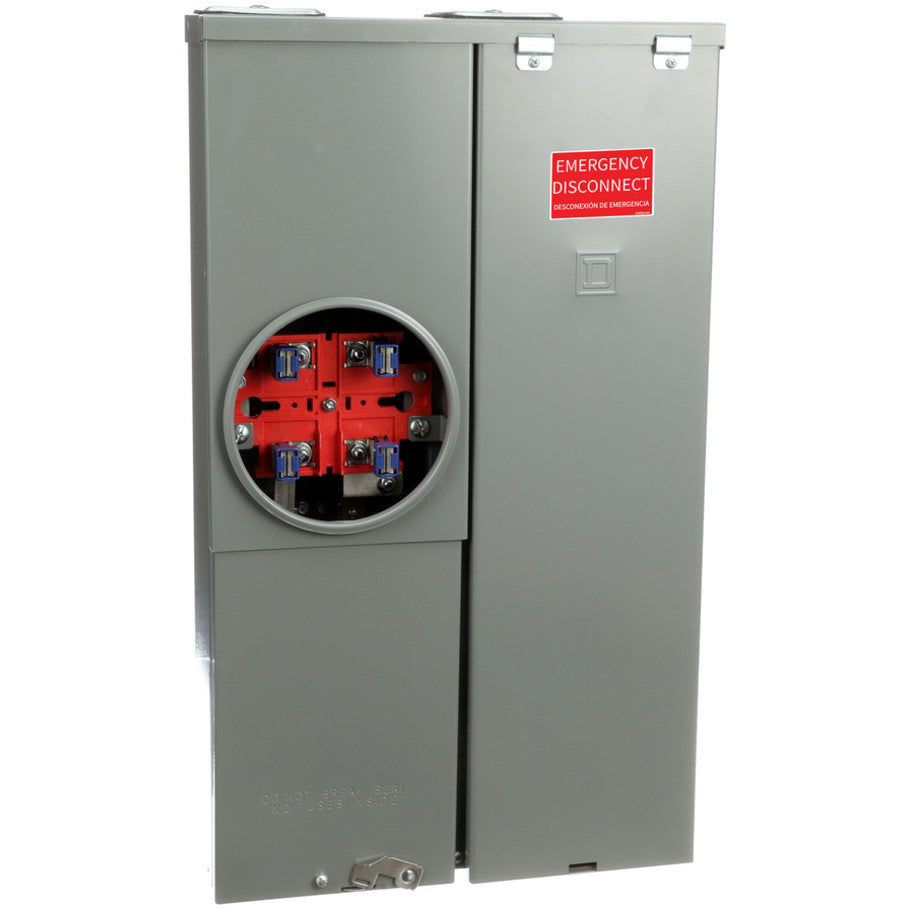 Homeline Combination Service Entrance, Ringed, 100A, Surface Mount, 16-Space-24 Circuit, No Bypass