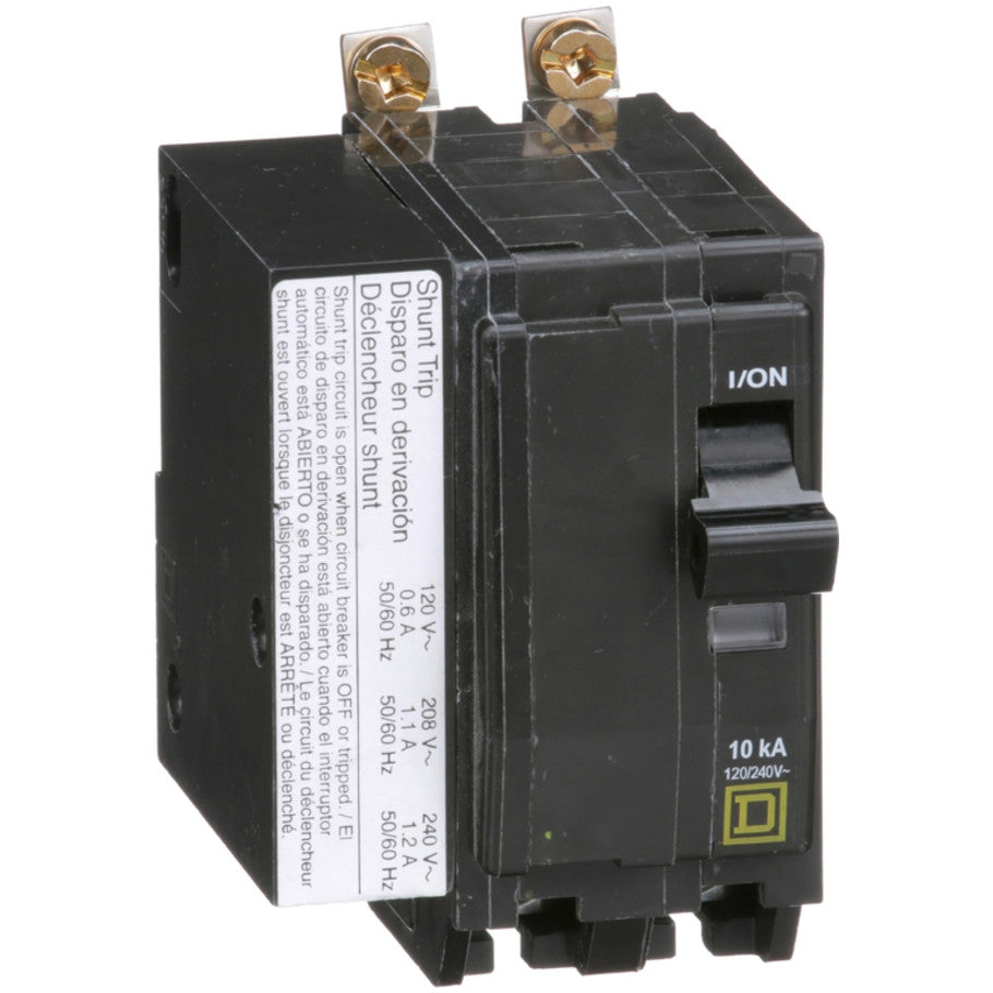 Miniature Circuit Breaker, 40A, 120/240V, 1-Phase, 10kA, Box Lugs, 8 to 2 AWG (Al/Cu), Bolt-On