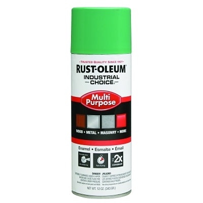 Industrial Choice 1600 System Enamel Aerosol, 12 oz, OSHA Safety Green, Hi-Gloss