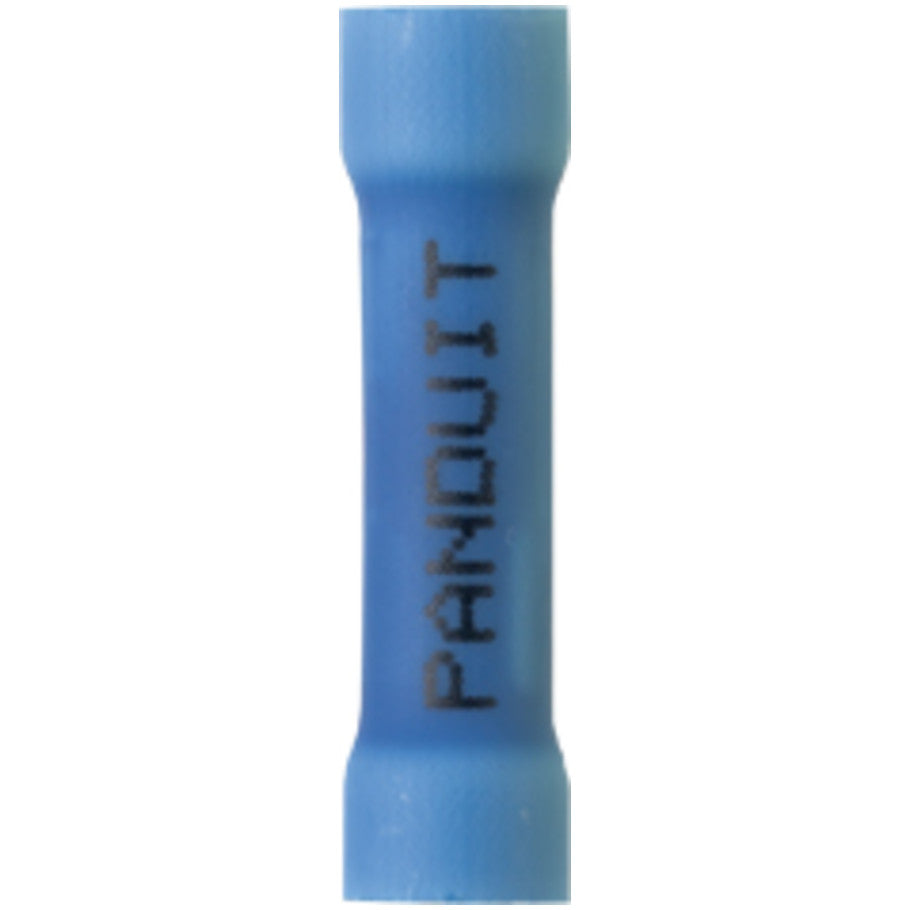 Vinyl Insulated Butt Splice, 16- 14 AWG, Box of 50, Blue