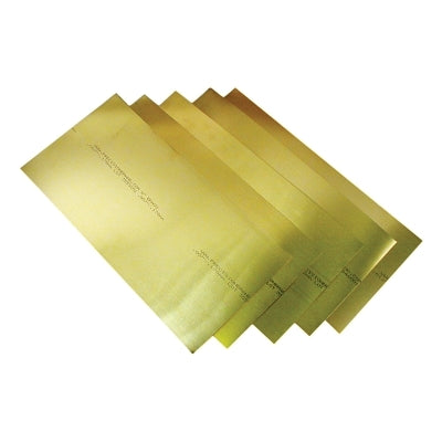 Brass Shim Stock Roll, 0.0004 in, Brass, 0.005 in x 100 in x 6 iin