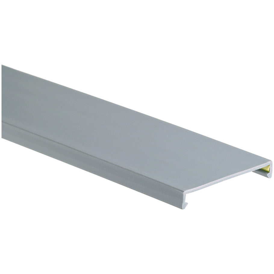 Panduct HC1.5LG6 Hinged Cover, Lt Gray, PVC, 0.44"x6"x1.89", PK6