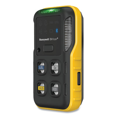 BW Icon Portable Multiple-Gas Detector, Combustible Gas/ Carbon Monoxide/ Hydrogen Sulfide/ Oxygen, Infrared, Yellow