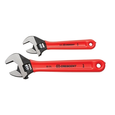 ADJ WRENCH SET- 6" 10" BLACK CARDED SENSORMATIC
