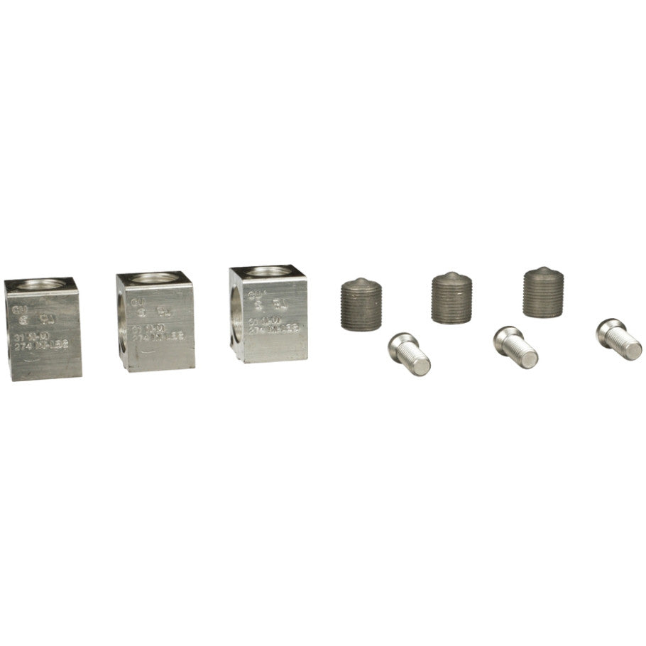 Circuit Breaker Mechanical Lug Kit, 250/400A, Set of 3