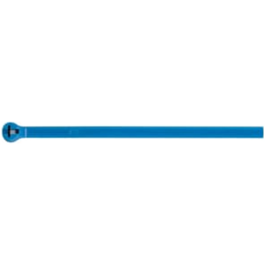 Ty-Rap Cable Tie, 8.00 L x 0.10 in. W, Nylon 6.6, Blue