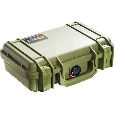 Protector Case Series Small Case, 1170 WF/WL, 0.12 ft, 10.54 in L x 6.04 in W x 3.16 in H Interior, Olive Drab Green