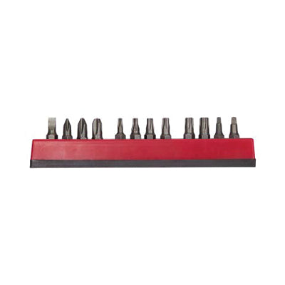 12-Pc Insert Bit Set, Assorted, Includes Slotted, Phillips, Torx, and Square Recess