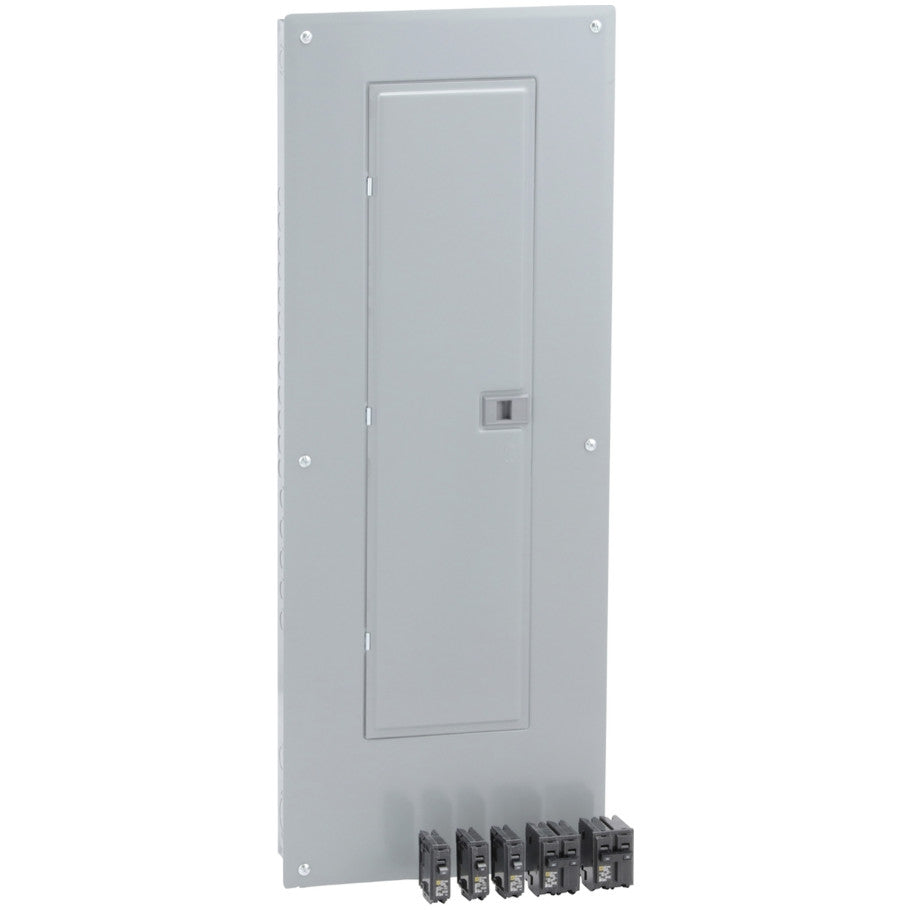 Homeline Load Center, 200A Convertible Main Breaker, 1-Phase, 40-Space, 80-Circuit, PoN, NEMA 1, Value Pack