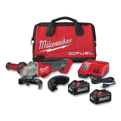 M18 FUEL 4-1/2 in/5 in Braking Grinder, 18 V DC, 8500 RPM, Paddle Switch, Incl Batteries/Charger/Accessories