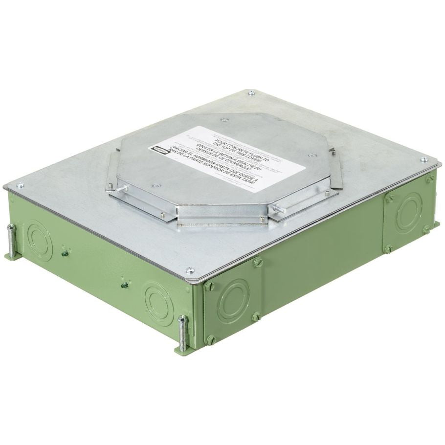 4-Gang CFB E-Series Box for Round Covers, 3.75" Minimum Depth of Pour, Corrosion Resistant Paint