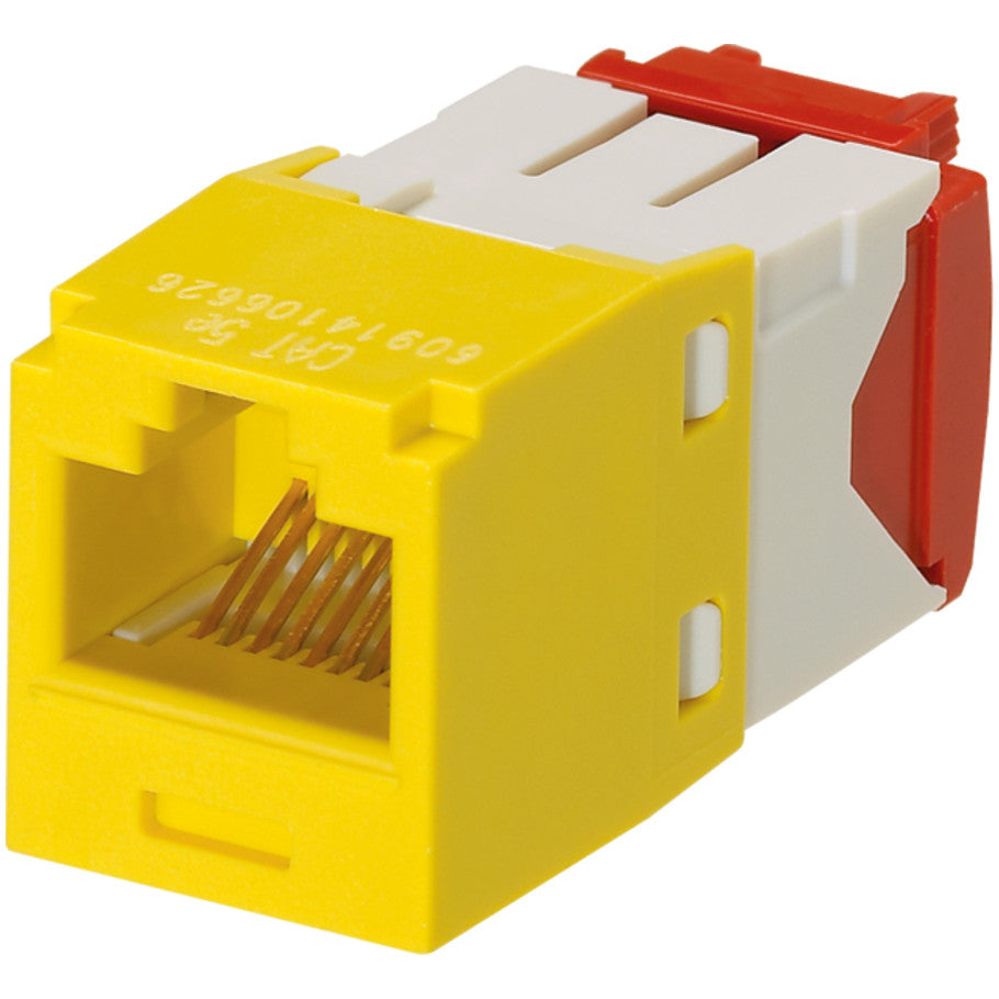 Mini-Com TX5e TG Style UTP Jack Module, Yellow