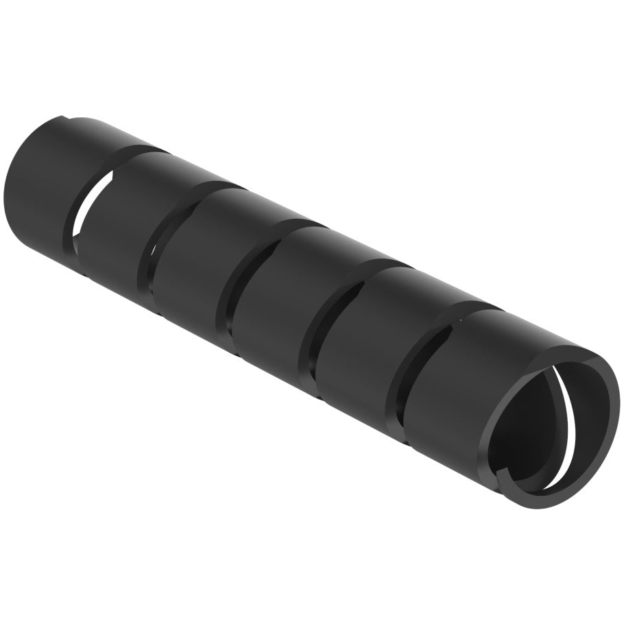 T38F-C0 Spiral Wrap, Black, UV PE, 0.3125" Min Dia., 100' Roll, PK1