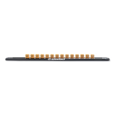 Magnetic Socket Rail, 1/2 in Drive, Includes 14 Clips