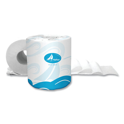 Embossed Bath Tissue, 4 in W x 4 in L per Sheet, 2-Ply, 550 Sheets/RL, 80 RL/CA