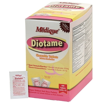 Diotame Chewable Tablet, Bismuth Subsalicylate, Unflavored