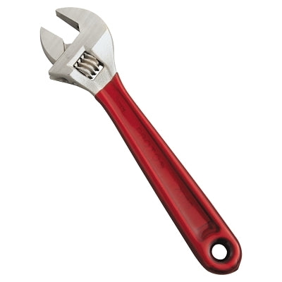 Cushion Grip Adjustable Wrench, 8 in L Grip, 1-7/32 in Opening, Chrome