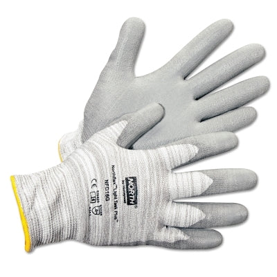 NorthFlex Light Task Plus 3 Gloves, 2X-Large, Gray/White