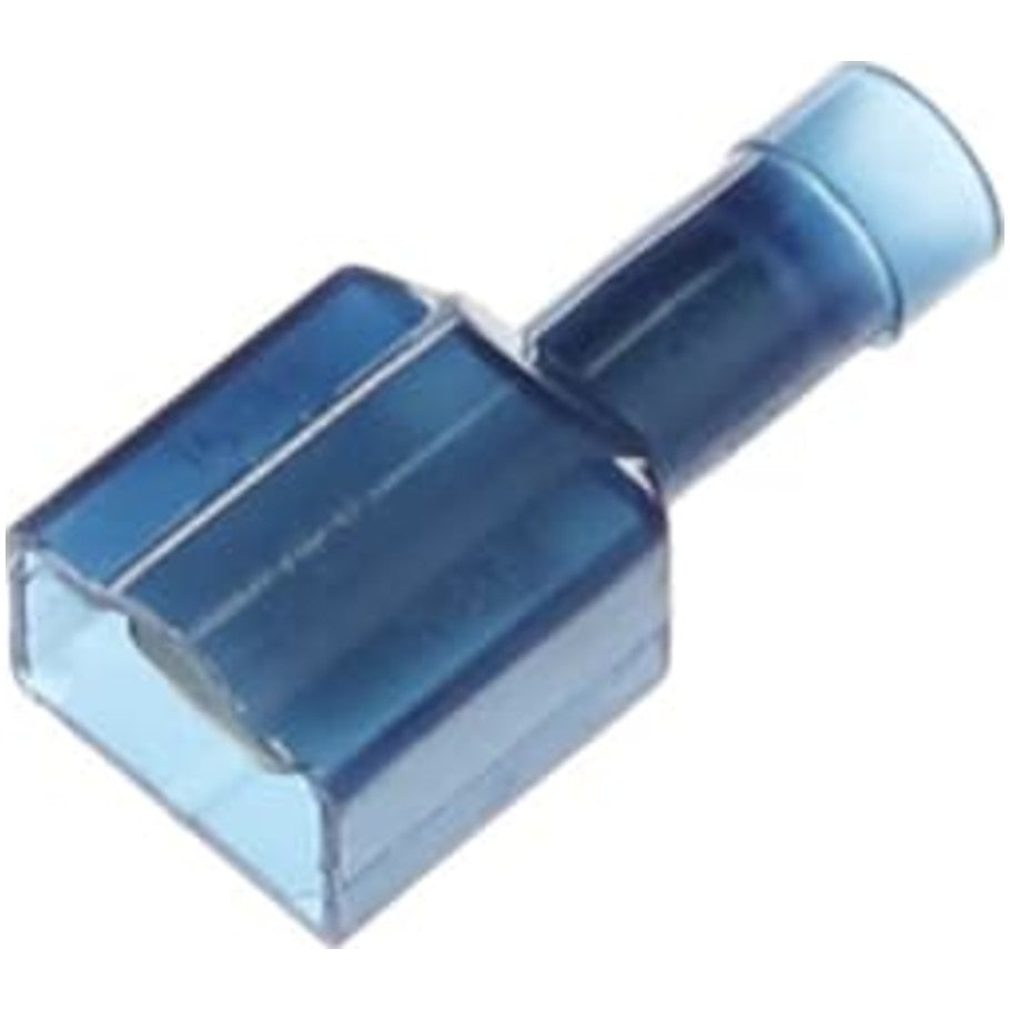Nylon Insulated Male Tab, Length 1.13 Inches, Width .45 Inches, Tab Size .250x.032, Wire Range  16- 14 AWG, Color Blue