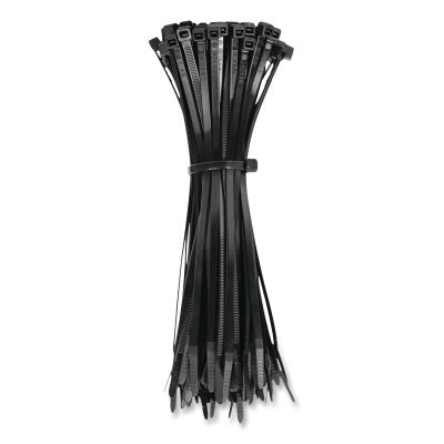 Cable Ties, 50 lb Tensile, 11.5 in, Black