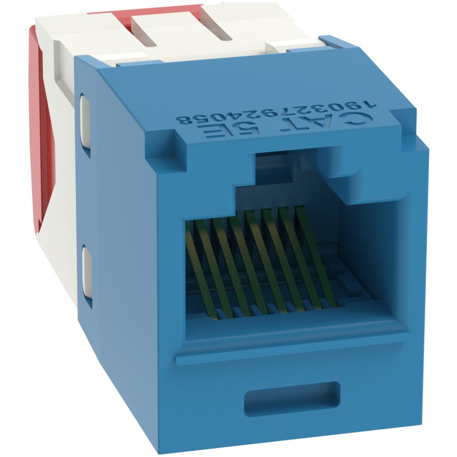 Mini-Com TX5e TG Style UTP Jack Module, Blue