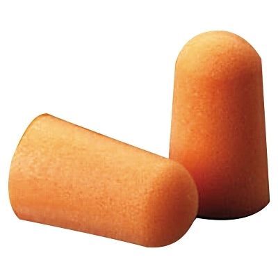 3M 1100 Foam Earplug, Foam, Bright Orange, Uncorded Tapered