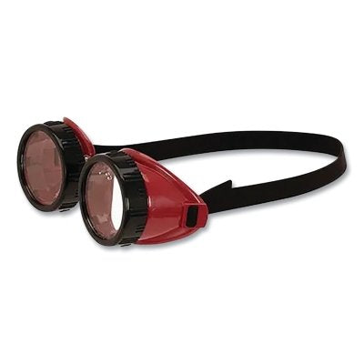 V100 WS Series Cutting Goggles, 50 mm dia, Clear Lens, Eye Cup, Red