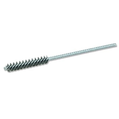 Power Tube Brush, 1/4 in Brush dia, .006 in Fill dia, 6 in Overall L, Steel Wire Fill