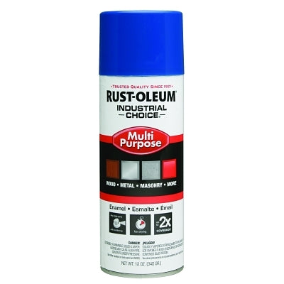 Industrial Choice 1600 System Enamel Aerosol, 12 oz, True Blue, High-Gloss