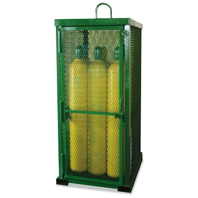 Storage Series Cylinder Cage, Locking Door, (12) Hi-Pressure Cylinders