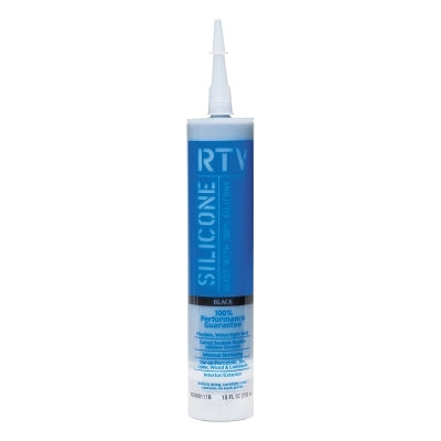 Contractor RTV Silicone Sealant, 10 oz Cartridge, Black