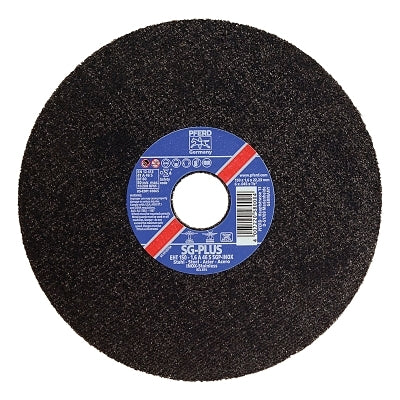 Type 27 SGP-INOX Depressed Center Thin Cut-Off Wheel, 6 in dia, 0.045 in Thick, 7/8 in Arbor, 46 Grit