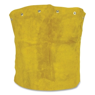 Cowhide Bib, Cotton Strap, Side Release Buckle, 14 in L, Brown