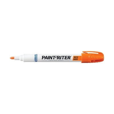 Paint-Riter Water-Based Paint Marker, Orange, 1/8 in, Medium Tip