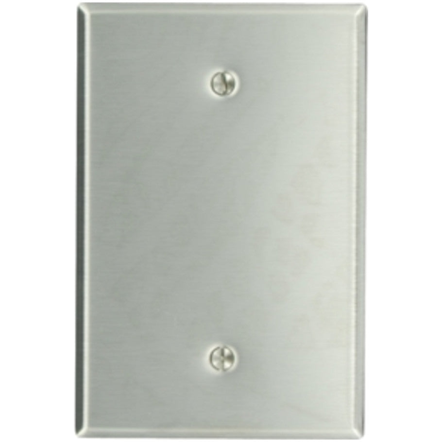 Type 302 Stainless Steel 1 Gang Box Mount Oversized Blank Wall Plate