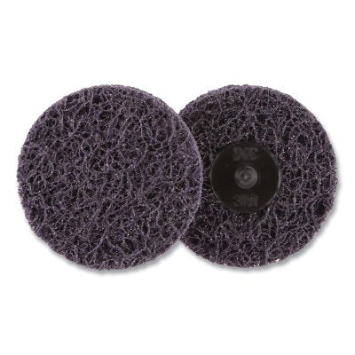 3M 638060-89496 Roloc+ Clean and Strip XT Pro Disc, 3 in dia, Extra Coarse, 15000 RPM, Silicon Carbide, XO-DR, Purple